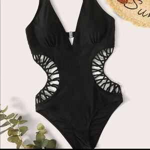Shein Ladder Cut Out One Piece Swimsuit
